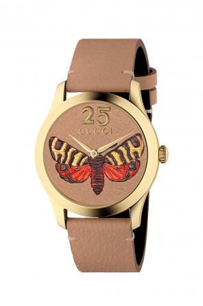 'g-timeless' watch with motif of moth, zdjęcie 1 'g-timeless' watch with motif of moth od Gucci